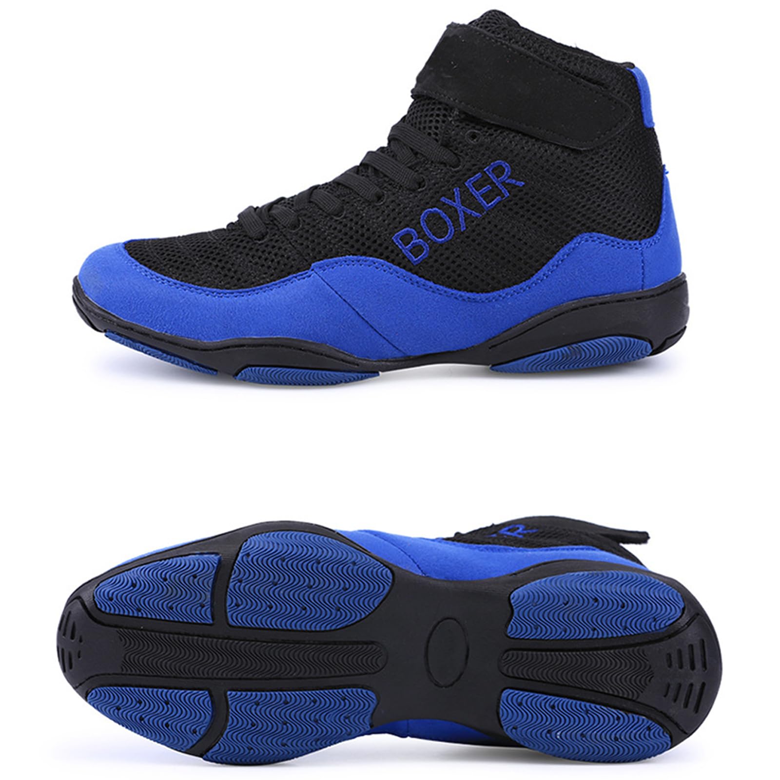 Scarpe da Boxe Pugilato Uomo Antiscivolo Scarpe da Wrestling Leggere per Allenamento in Palestra, Competizione e Sport Combattimento
