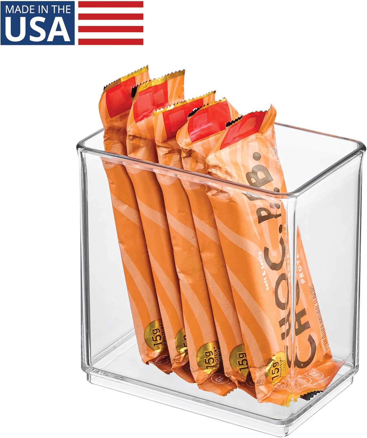 iDesign Tall Inner Organizer Bin - Fits Inside Large Plastic Storage Bins, Clear, Made in USA