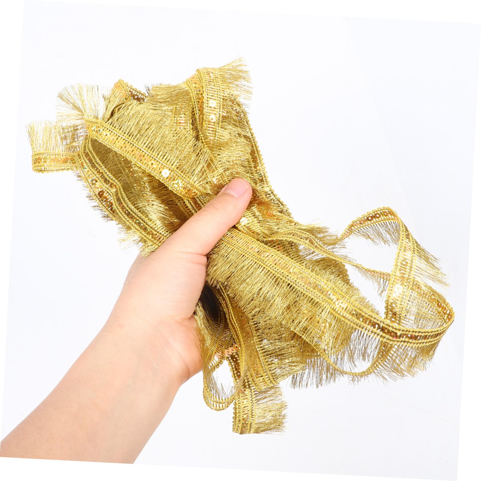SHINEOFI 3 Pezzi Pizzo Nappa Costumi Tessuto Decorato Gonna Di Paillettes Verde Arredamento Vestire Gonne Sala Da Ballo Abbigliamento Golden Paillettes Per Animali Domestici