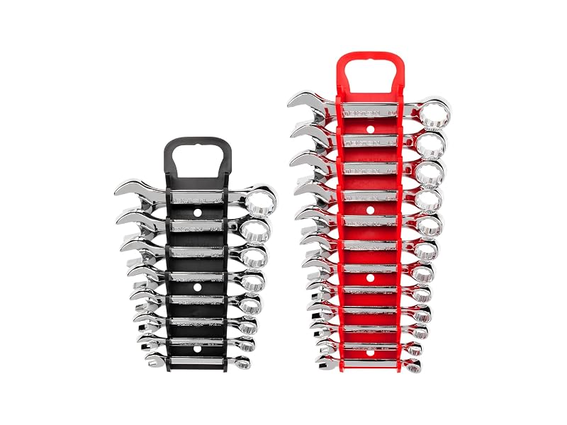 Jogo de Chaves Combinadas Curtas TEKTON com Suporte, 20 Peças, 7,9–19,1 mm e 8–19 mm WCB91601