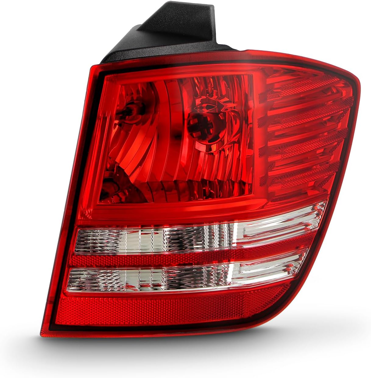 AKKON - Fits 2009-2020 Dodge Journey [Halogen Type] Chrome Red Tail Light Outer Passenger Outer Right Side Replacement