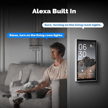 MOES Smart Home Control Panel with Alexa Built-in, Zigbee Hub | 5-Inch Touchscreen, Alexa Built-In, Zigbee Hub, Smart Life Compatible, In-Wall Panel, Scene Control, Voice Activated