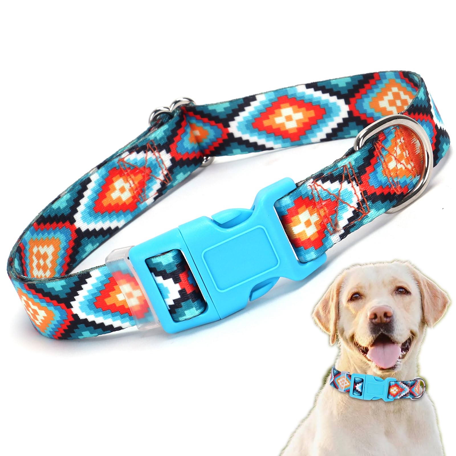 Collier pour chien bohème réglable pour tailles XS à L sans irritation