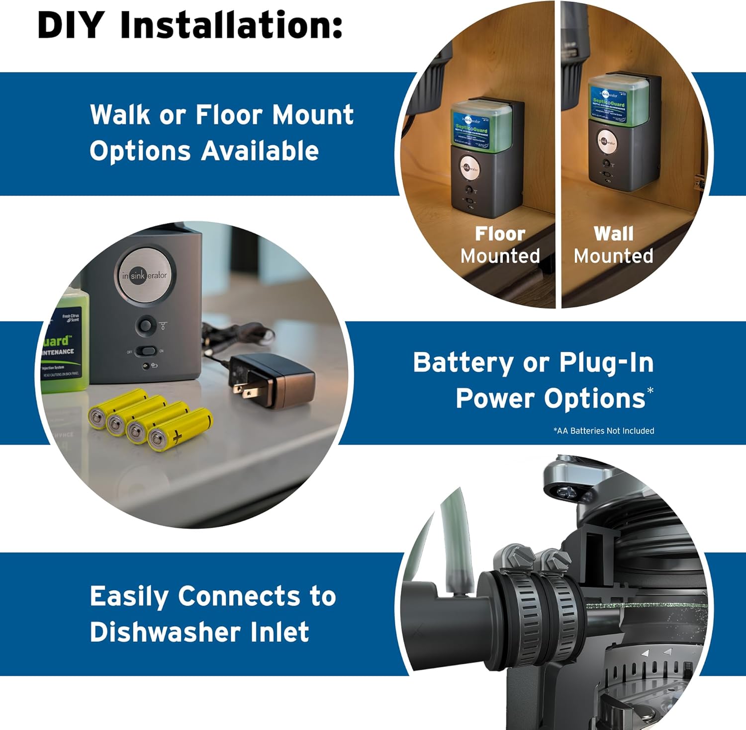 INSINKERATOR BOOST Injection System with Septic Guard Solution, Septic System Maintenance for INSINKERATOR Garbage Disposals, BST-SG