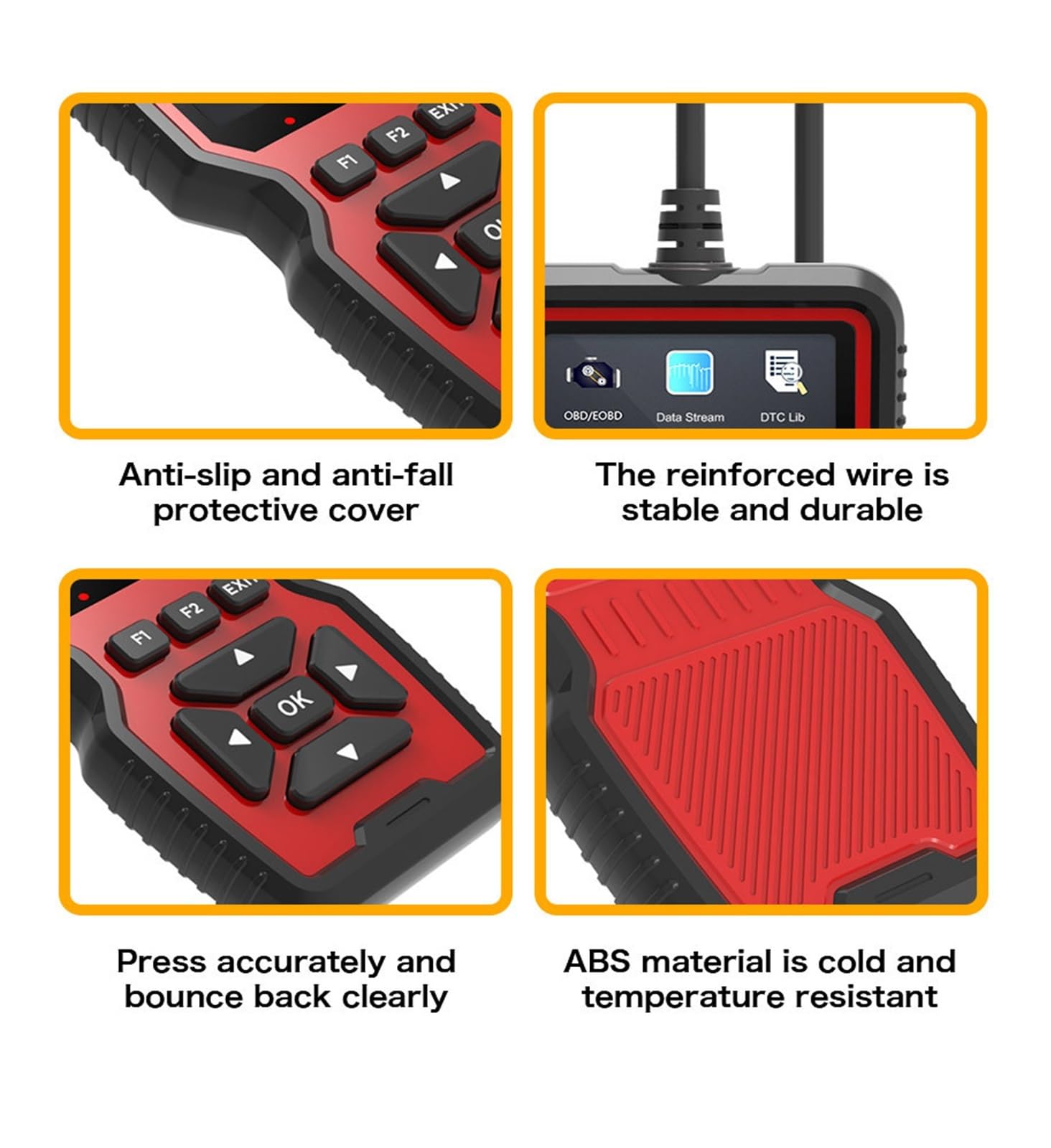 Lector de códigos OBDII V519 Herramienta escaneo diagnóstico for automóvil Probador voltaje ODB2 automotriz Escáner OBD 2 Herramientas for automóviles