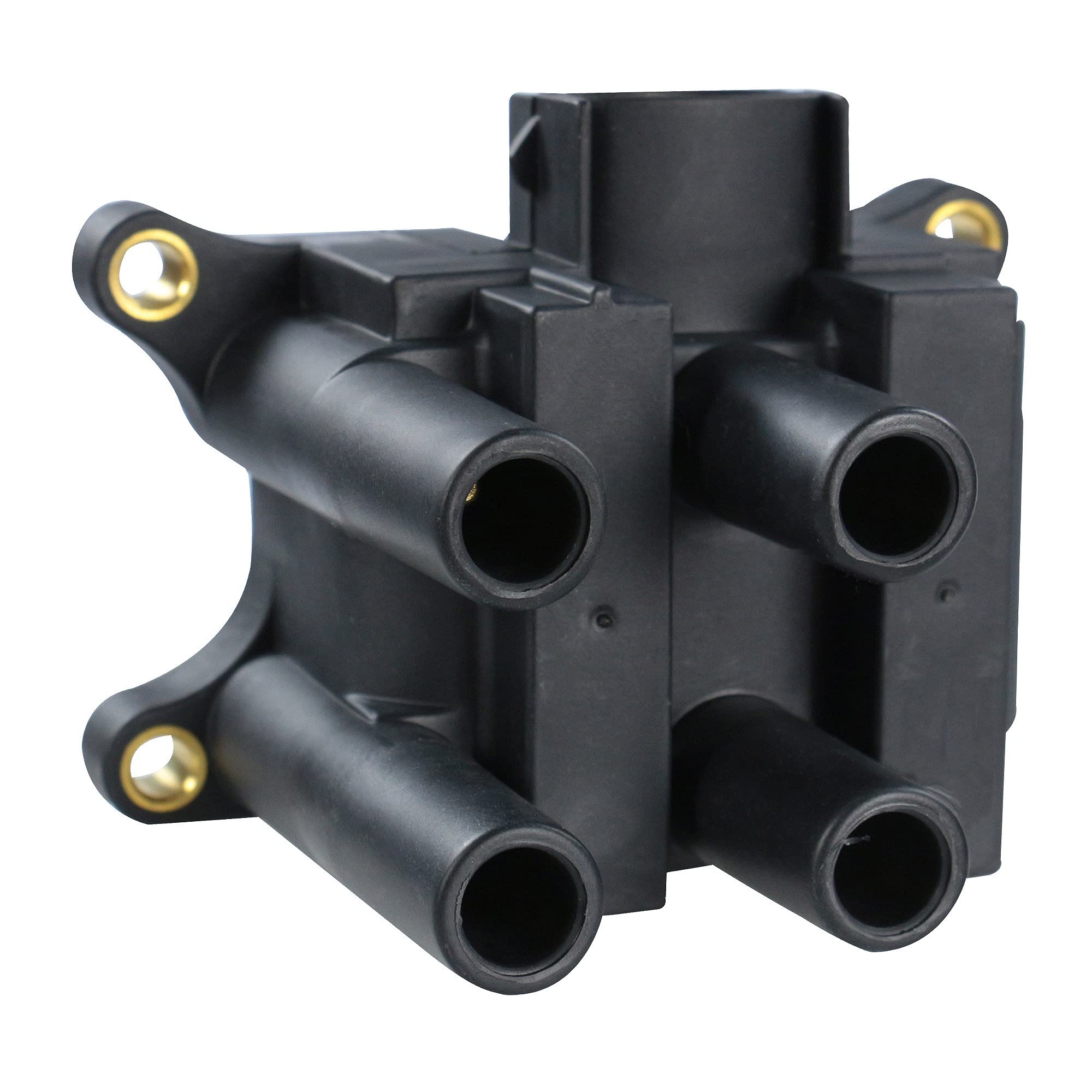BESTPRICE 1x bobina di accensione a 3 poli modulo di accensione 12V + 4x cavo di accensione set cavo di accensione Adatto per FORD FIESTA IV (JA_, JB_)
