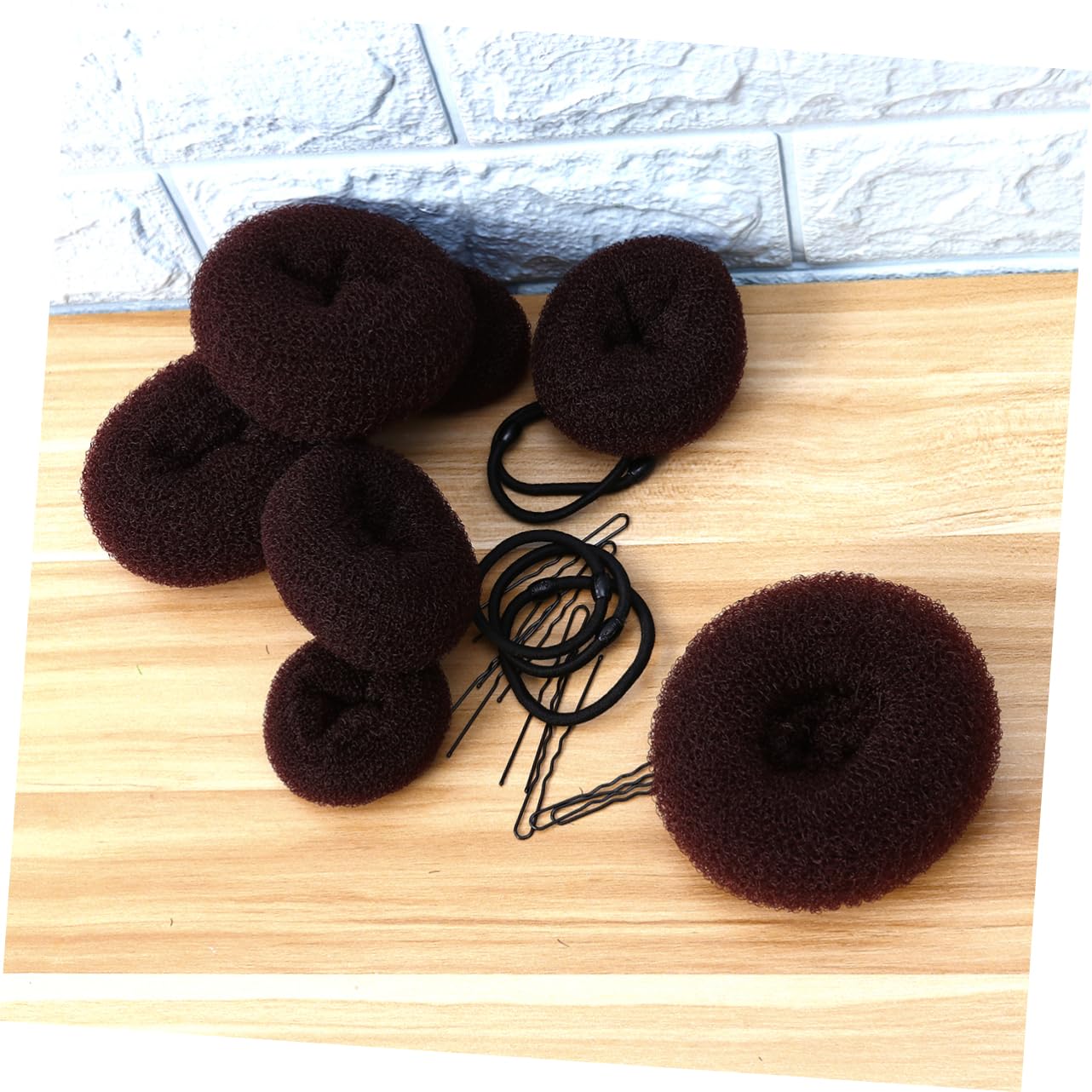 LALAFINA 3pezzi Accessori Per Acconciature Donuts e Fasce Per Per Chignon e Speciali Include U- Per Ottimale