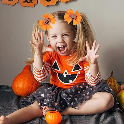 Miniatura 9 de 2 clips de lazos para el cabello de Halloween para niños y niñas con purpurina para sombrero de bruja, pinzas para el cabello, pasador de pelo,