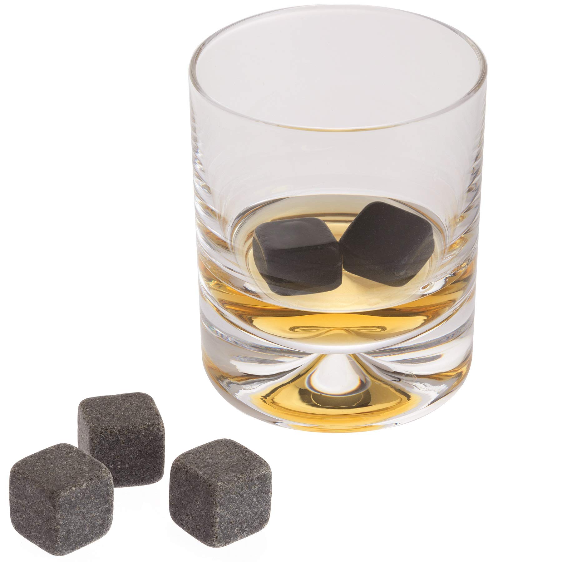 Whisky Stones Ice Cube Drink Cooler - Pack of 9 Gift For Whisky Drinker