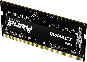 KF426S15IB/8 - Memória 8GB SODIMM DDR4 2666Mhz FURY Impact 1,2V 1Rx8 260 pinos para notebook, Preto