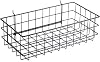 Pegboard Basket Size L, Black - Hooks to Any Peg Board - Square Style Wire Shelf Baskets - Organize Tools, Workbench, Accessories, Garage Storage - Wall Organizer Attachments