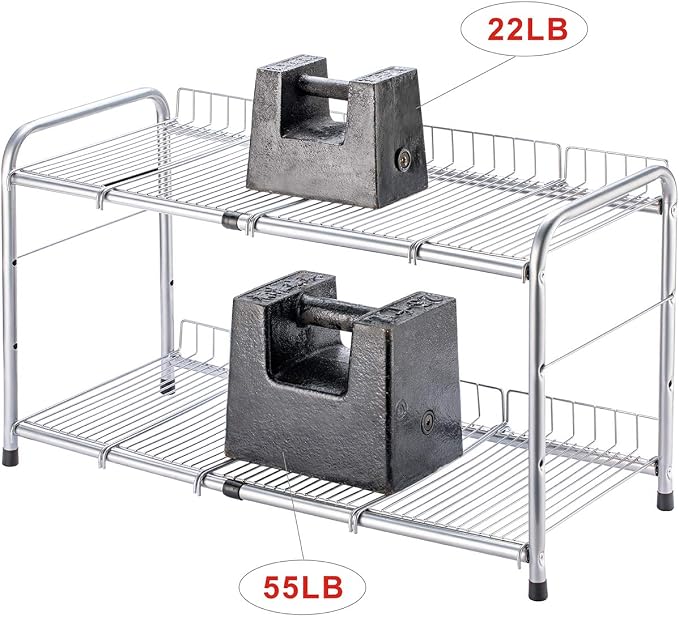 Organizador Expandible 2 Niveles Bajo Fregadero Metal 25 in miniatura 6