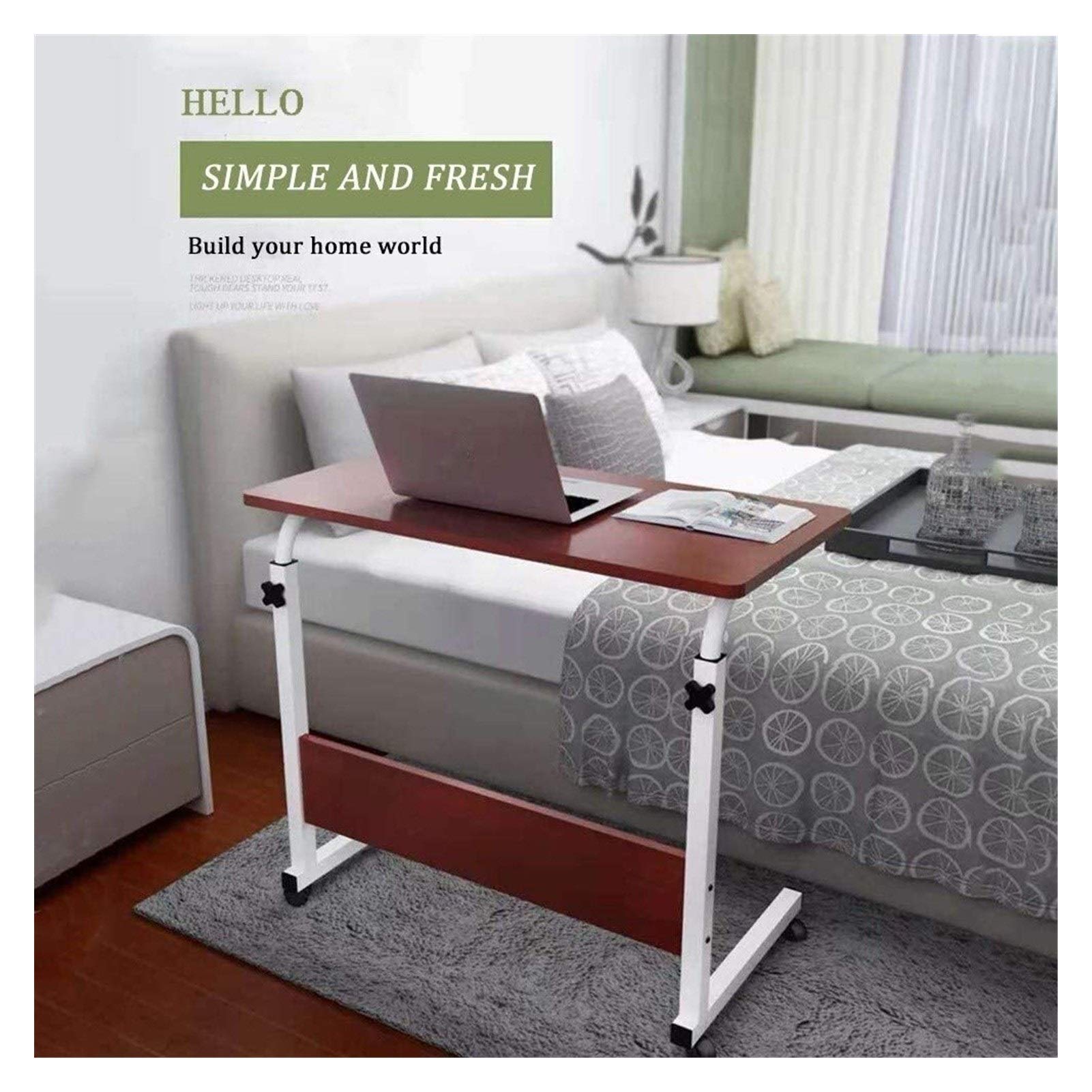 Height Adjustable Computer Side Table Ubesgoo Laptop Table Adjustable Height Standing Computer Portable
