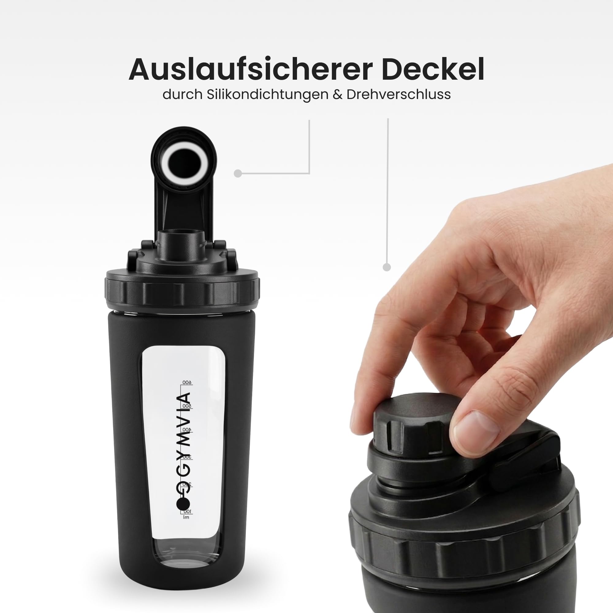 Shaker di proteine in vetro borosilicato