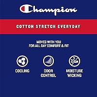 Vista 3 de Champion Men's Boxer Briefs, Every Day Comfort Stretch Cotton Moisture-Wicking Underwear, Multi-Pack