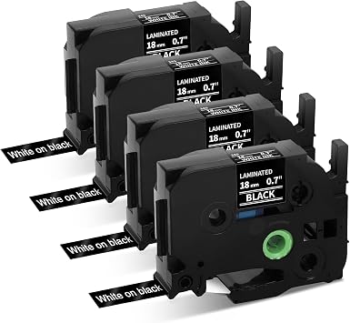 Replace for Brother P Touch TZe-345 Tz Black Label Maker Tape 3/4" 0.7"
