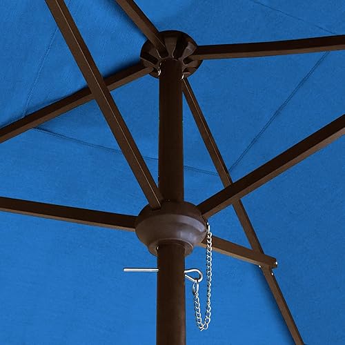 Miniatura 7 de EliteShade Sombrilla cuadrada de patio de 6 x 6 pies para mesa y exteriores, uso comercial, no se va a decolorar durante 10 años, con ventilación,