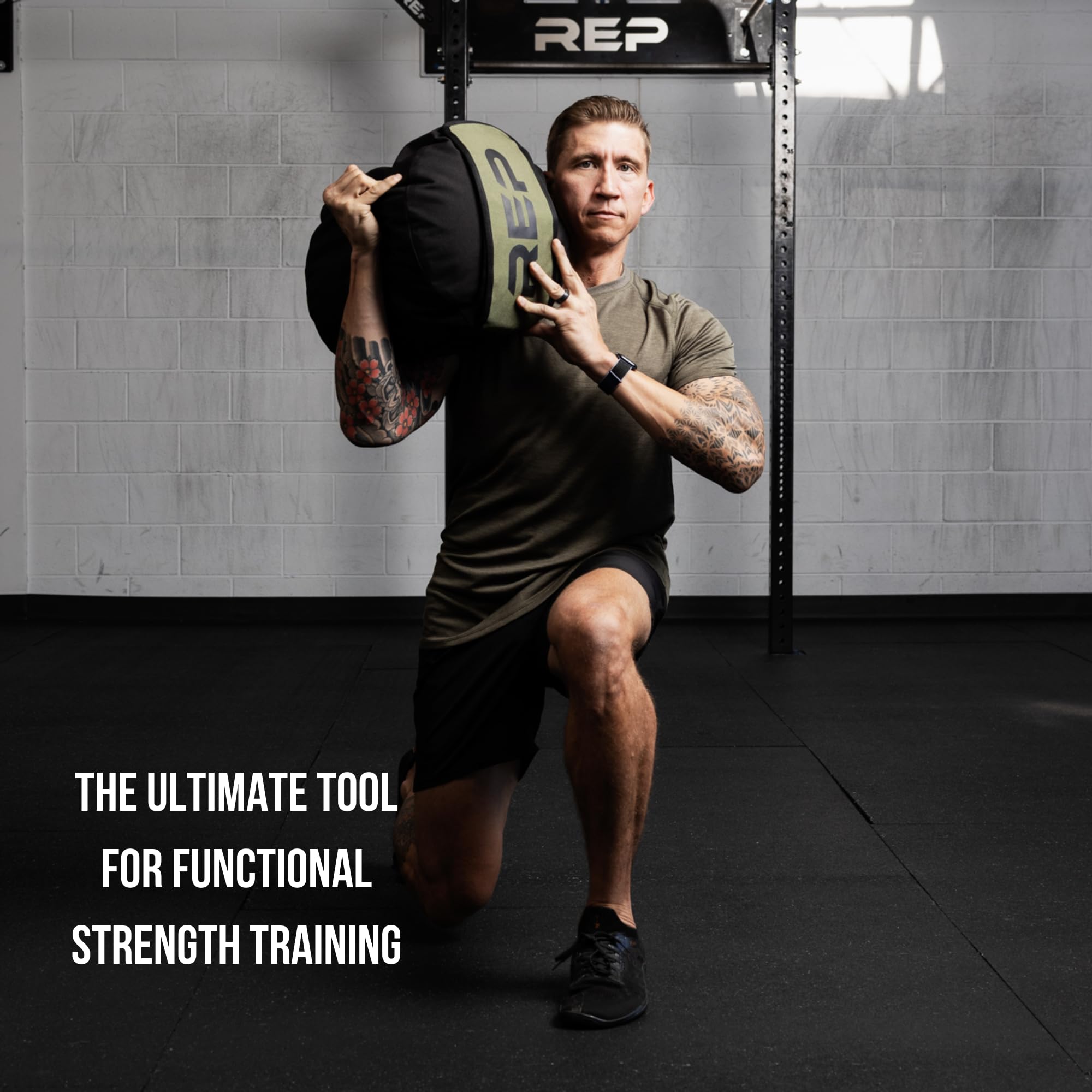 Amazon.com: REP Fitness Stone Sandbag Trainer | Strongman Workout Equipment  | Heavy Duty Strength Gear | 200 lb 90 kg Weighted Bag | Home Gym  Accessories | Functional Fitness Tool | Unfilled Weight Sack : Electronics