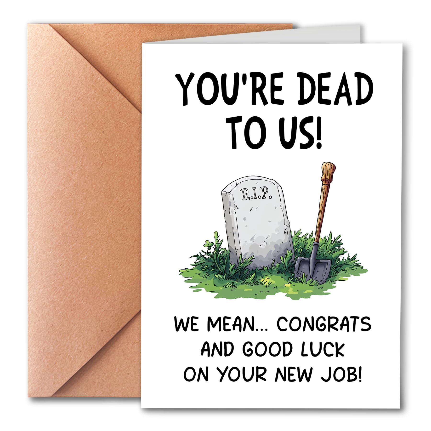 PTRUKD, Funny Leaving Cards,Rude Farewell Cards, Goodbye Cards, Colleague Leaving Cards, New Job Cards, You Are Dead To Us! Congratulations and Good
