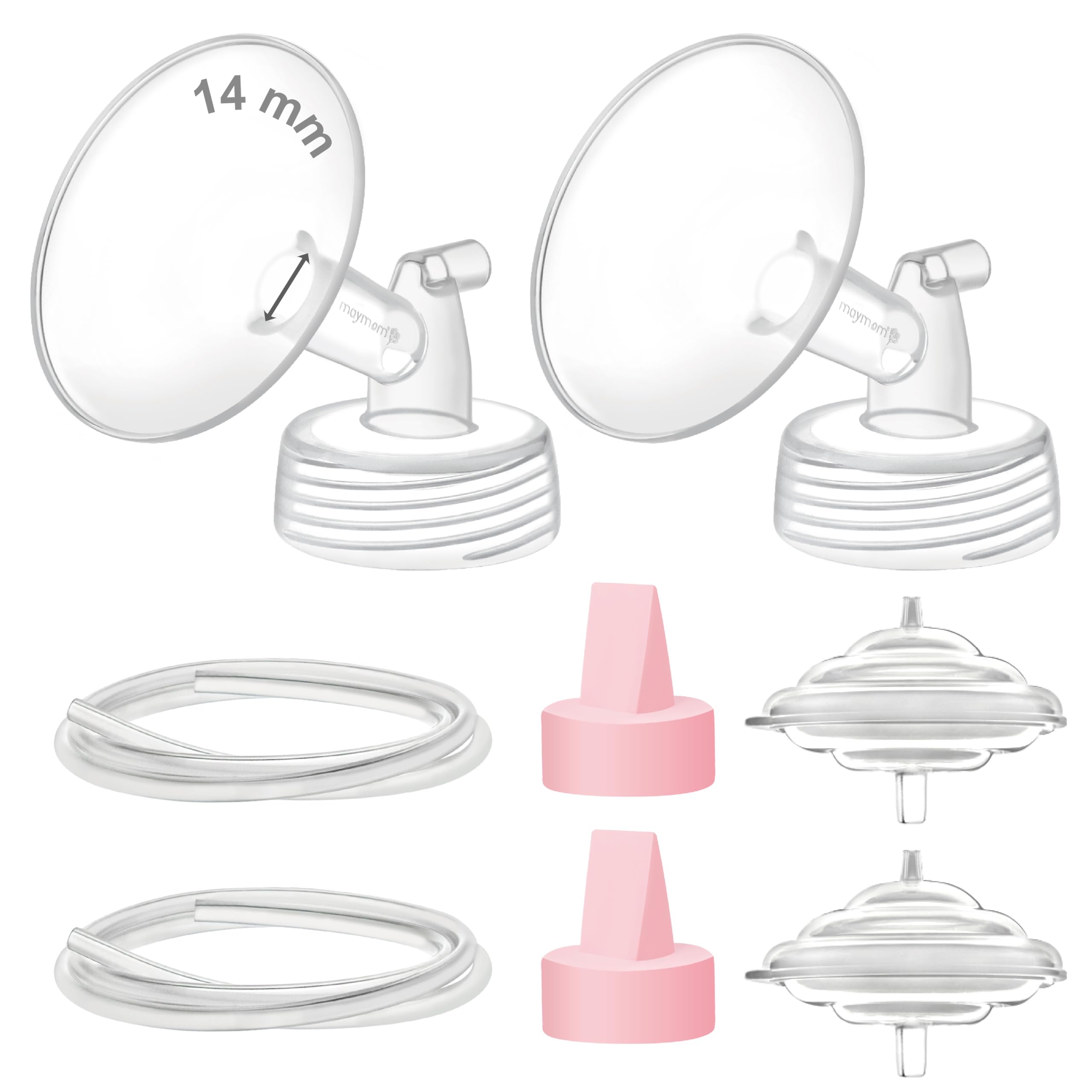 Maymom Pump Part Compatible with Spectra S2 Spectra S1 9 Plus Breastpump Not Original Spectra S2 Replacement Pump Parts 14mm Flange Duckbill Valve