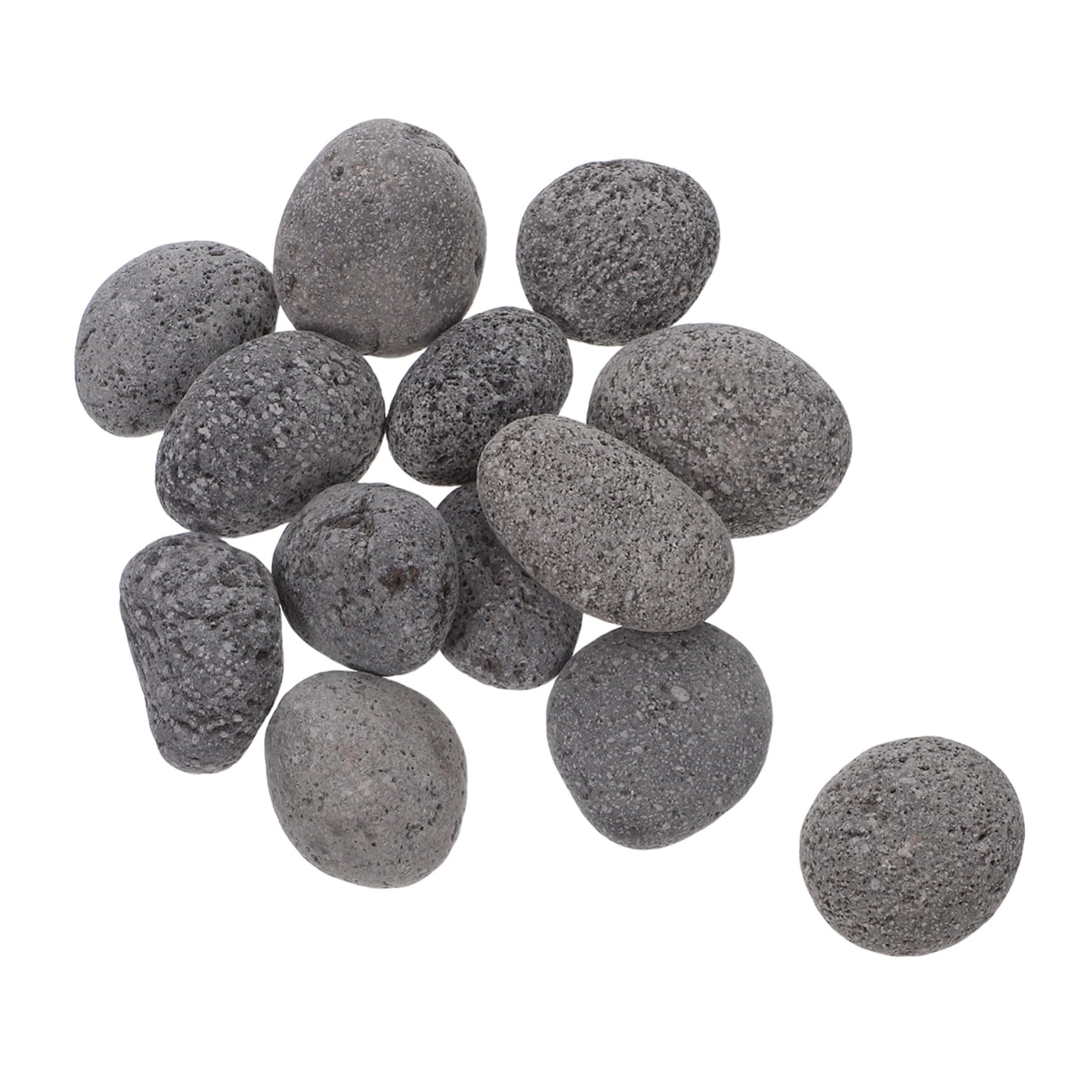 Toddmomy Naturali Pietre Decorative p e 1 Sacchetto da Braciere Pietre Laviche Resistente alle Crepe, Distribuzione Efficiente del Calore Stufa e Barbecue da Esterno e Interno