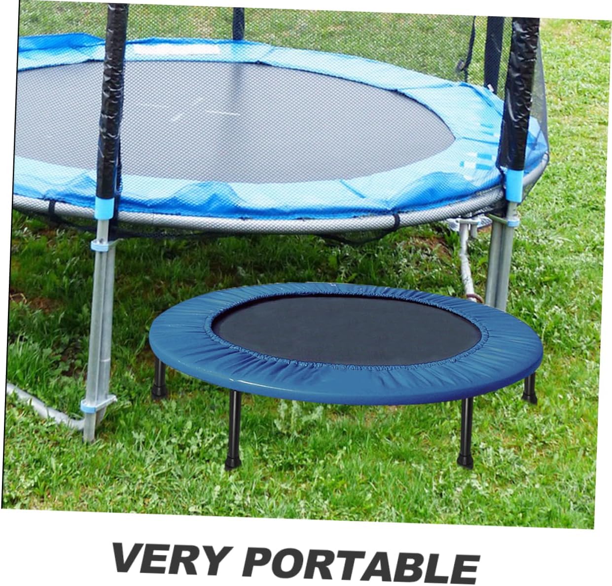 5Pcs Trampoline Leg Covers with Padding and Stainless Steel Tube Weather Resistant Replacement Parts for Stability and Indoor Floor Protection During Bouncing Sessions