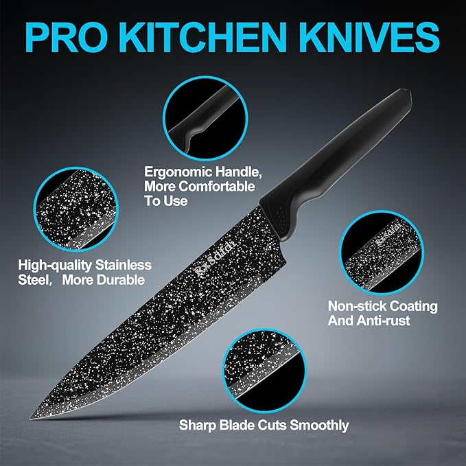 Set Cuchillos Cocina 6 Piezas Acero Inoxidable miniatura 4