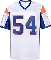 Thad Castle #54 Mountain State Football Jersey Blue White S-XXXL - Breathable Mesh Polyester by Afyby