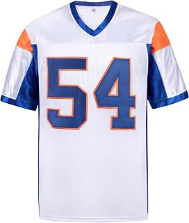 Thad Castle #54 Mountain State Football Jersey Blue White S-XXXL - Breathable Mesh Polyester by Afyby