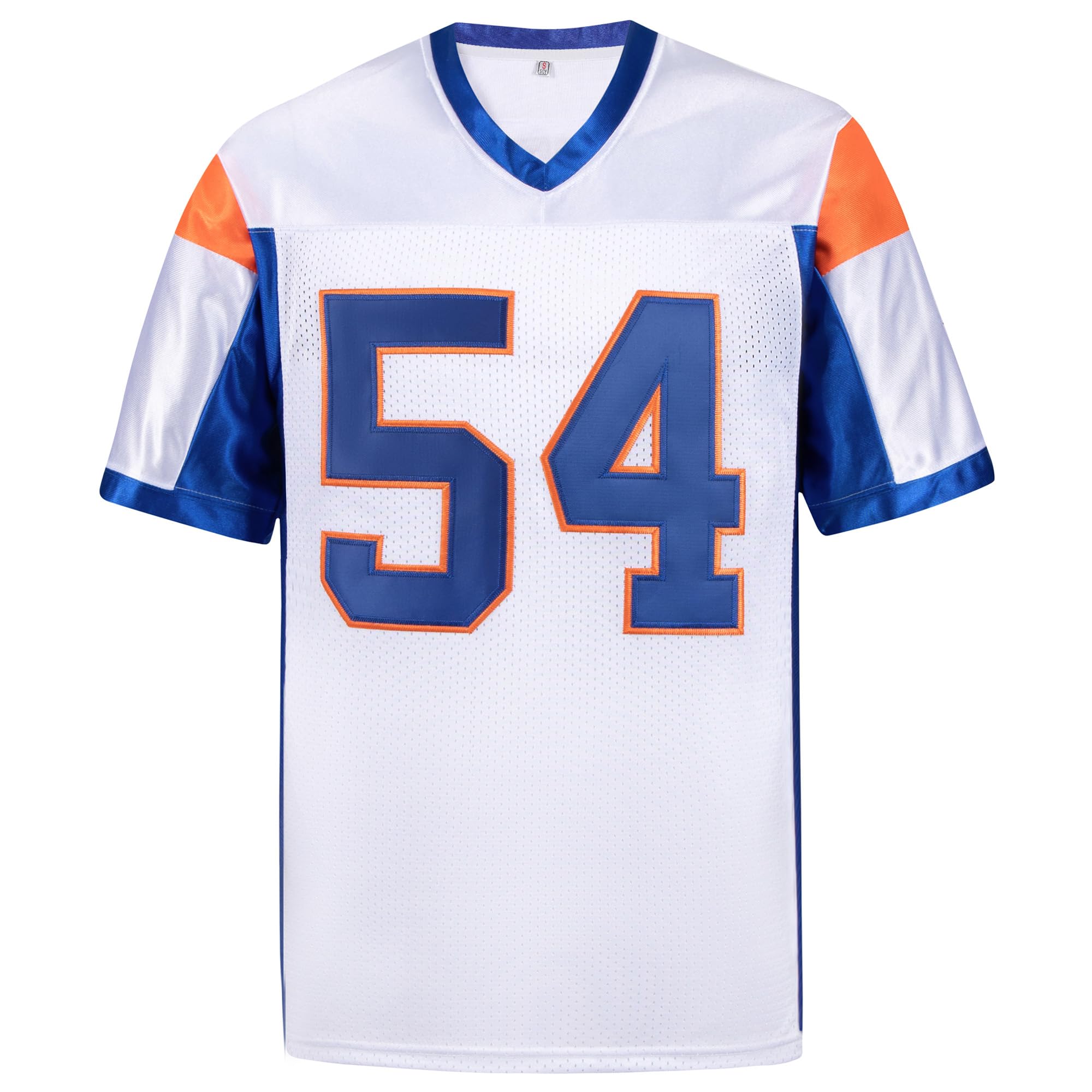 Afuby Thad Castle Jersey, 54 Mountain State Football Jerseys Blue White S-XXXL (Large, White)