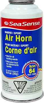 SeaSense Air Horn Refill Large Size 3.5 oz, 127 dB Horn Not Included Loud 1 Mile Range, Meets EPA & USCG Standards Great for Boat & Marine Safety, Ideal for Sporting Events Such as Football