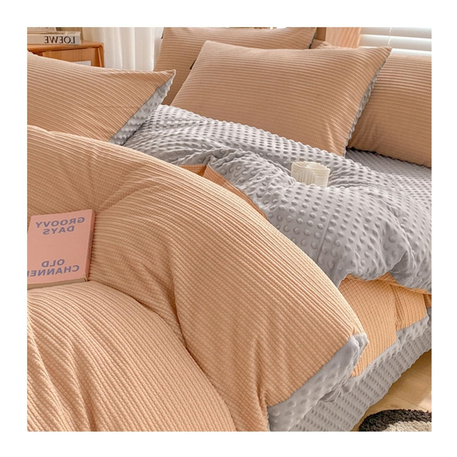 Housse de couette en velours pour des nuits d'hiver chaudes et sereines
