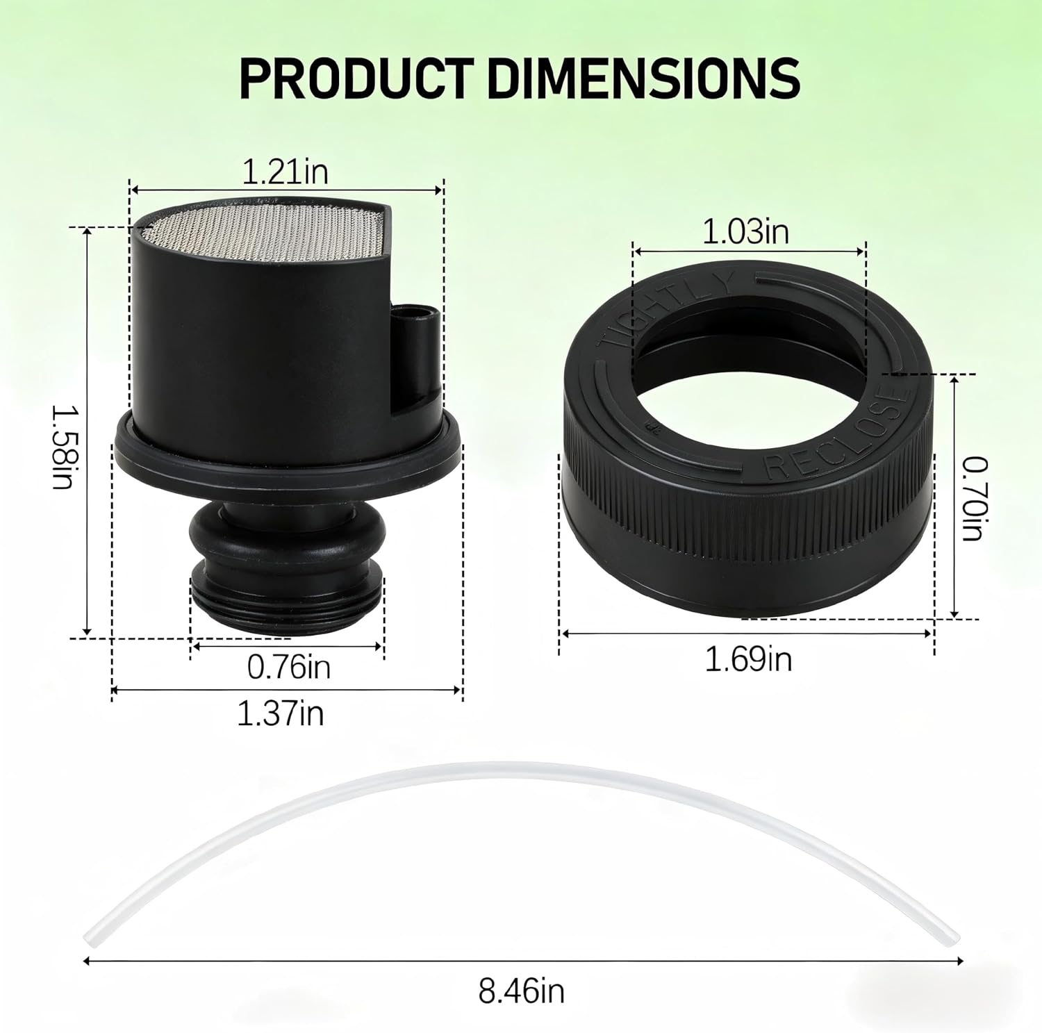 Replacement Cap & Straw Assembly for Bissell Little Green Machine