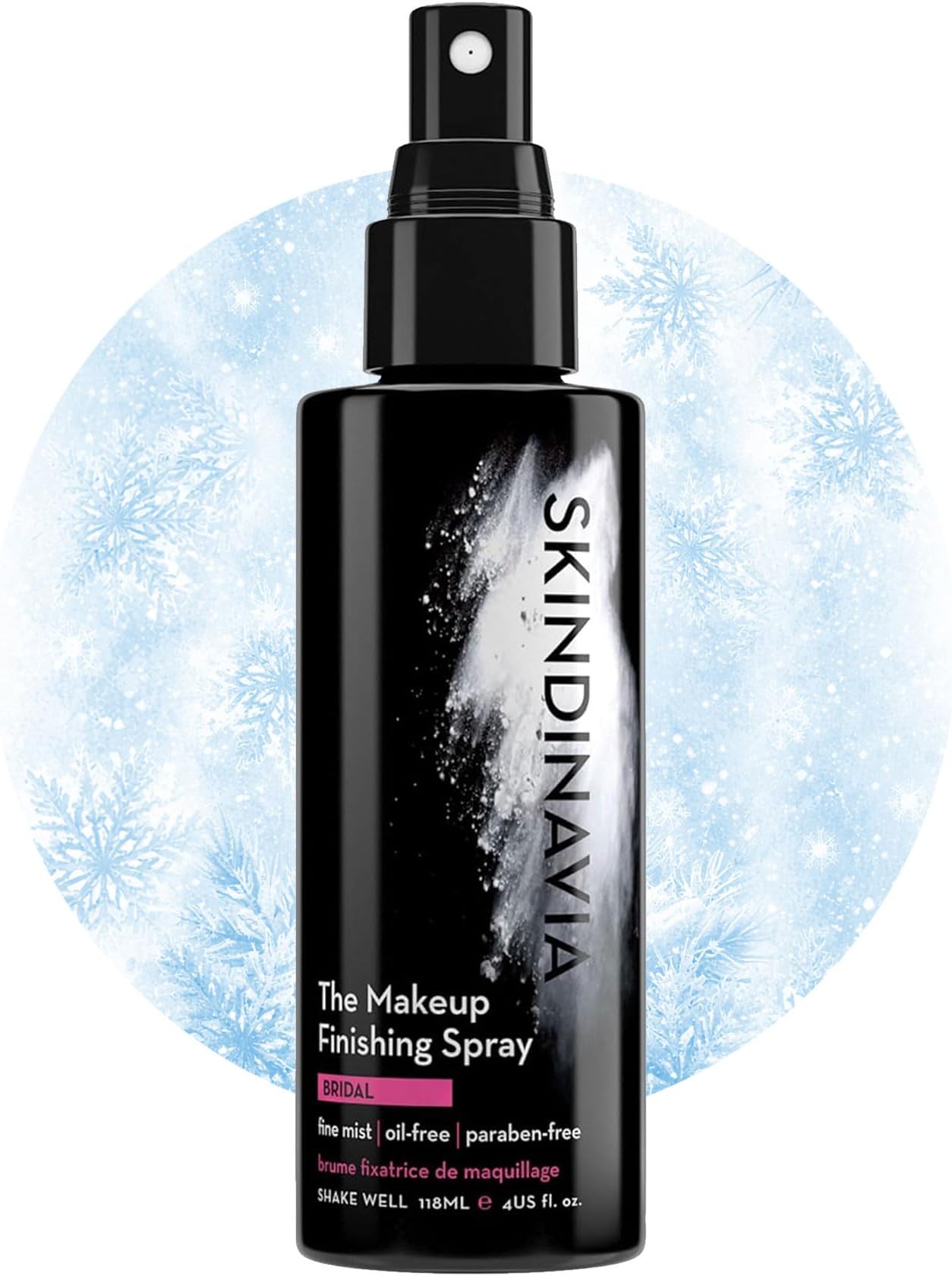 Skindinavia The Makeup Finishing Spray, Bridal Makeup Cooling Setting Spray, All-Day Wear, Long-Lasting Up to 16+ Hours, Heat-Resistant & Waterproof, Wedding Day, Bridal Shower Gift, 4.0 Oz