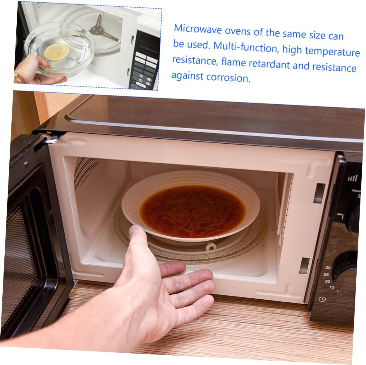 Ciieeo 4pcs Microwave Turntable Base Replacement for Oven Rotating Tray Holder Stable Design Height Suitable for Microwave Ovens Easy to Install Random