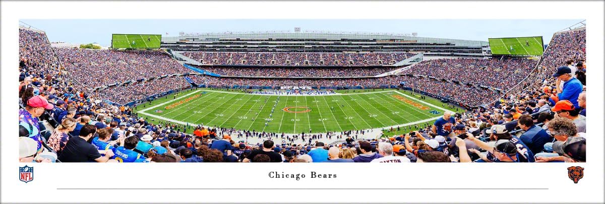 Chicago Bears - Unframed Poster by Blakeway Panoramas (40"W x 13.5"H)