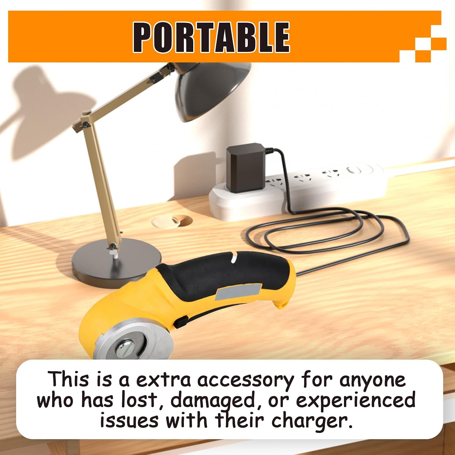 6V Charger Compatible with Worx 4V ZipSnip Cordless Electric Scissors WX082L Replacement Power Supply Cord