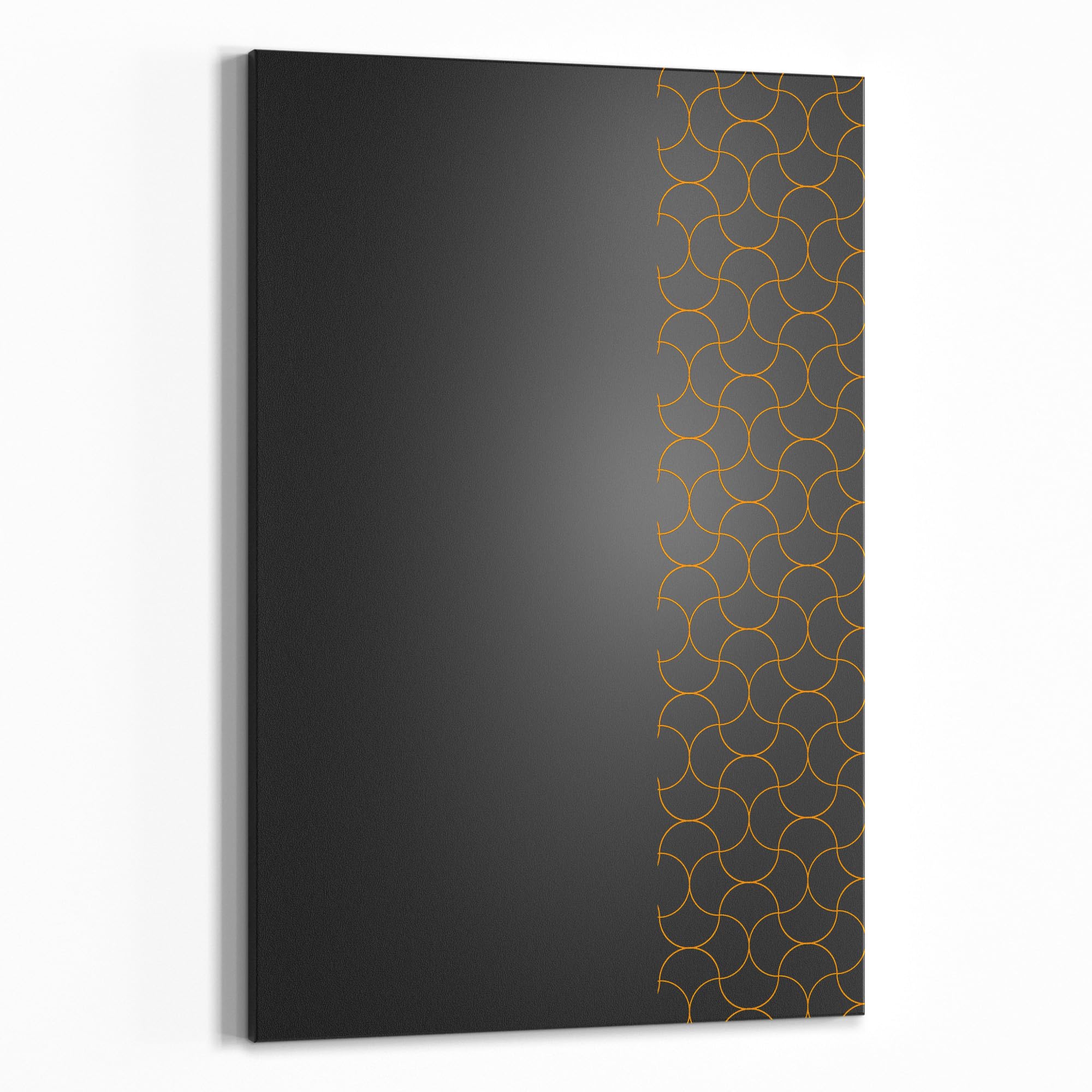 DEQORI Lavagna magnetica con stampa UV | motivo "rete geometrica" | design rettangolare 40 x 60 cm | Lavagna in metallo a gesso scrivibile – Decorazione da parete per cucina, corridoio, cameretta dei