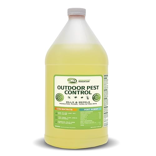 Mosquito Magician Concentrado Líquido - Mata Mosquitos, Pulgas y Hormigas de Fuego, Uso con Bombas de Pulso o Pulverizadores de Mochila,