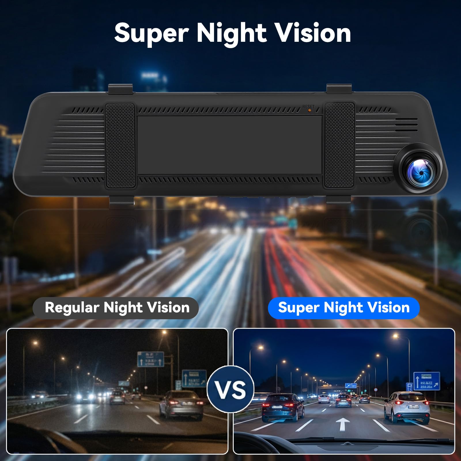 SIXTOP Dashcam 1080P Cámara Delantera y Trasera con Pantalla 4.5″ | Grabación Simultánea Frontal y Trasera, Visión Nocturna, Sensor de Movimiento, Grabación en Bucle y Líneas de Aparcamiento