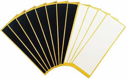 Miniatura 6 de Fingerboard Foam Grip Tape, Finger Skateboard Griptape 40mmX110mm (16pcs Black 8pcs White)