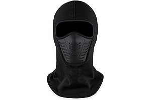 Black Neoprene Thermal Motorcycle Balaclava Face Mask with Vents