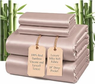 Pillcase sand queen bamboo viscose and Tencel sheet set
