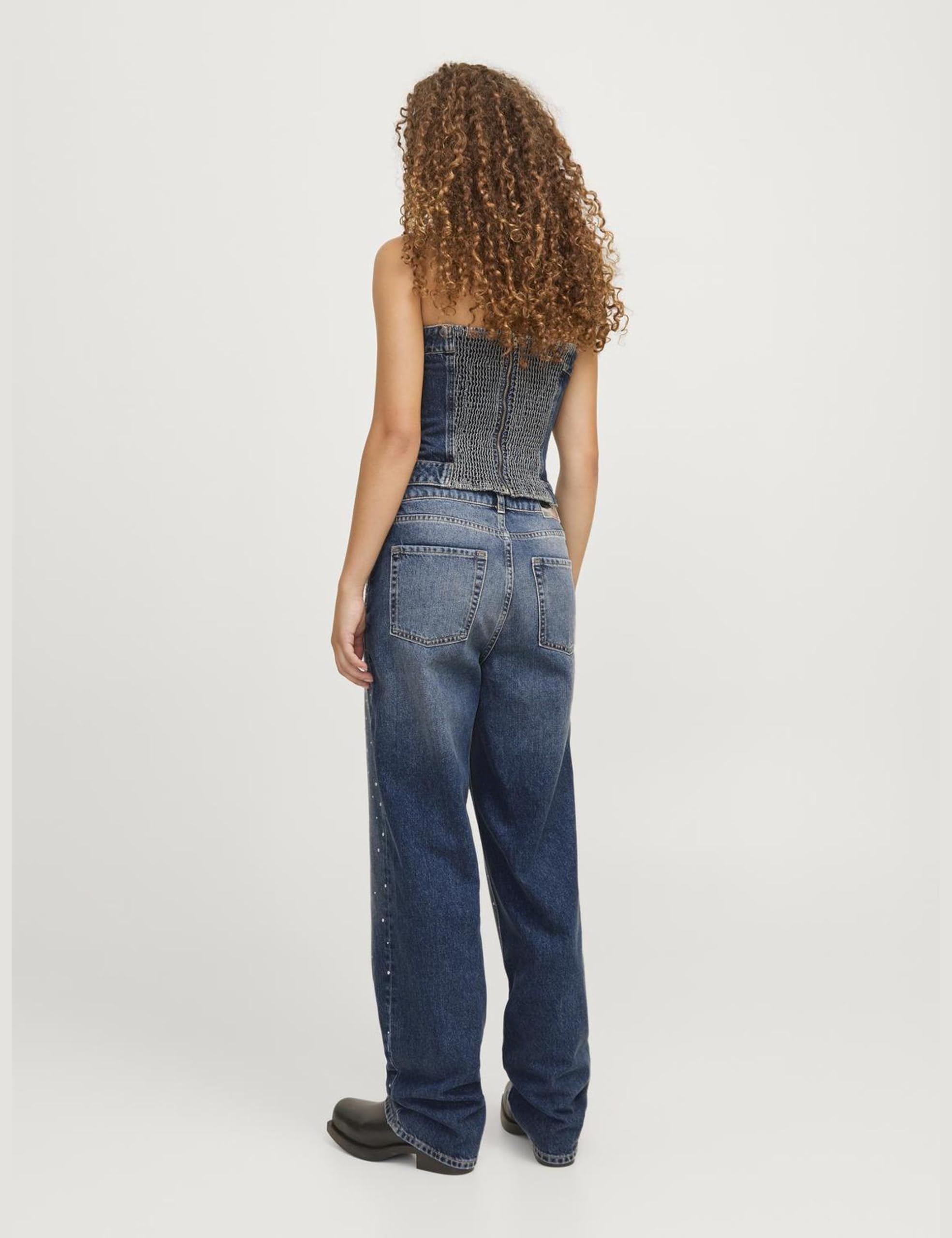 JACK & JONES Jxjen-Fascia Top Stone DNM Donna