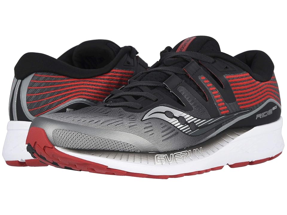

Saucony Ride ISO (Grey/Black) Men's Running Shoes, Gray