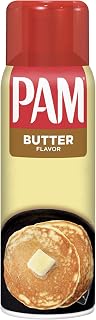 PAM Butter Non-Stick Cooking Spray, 5 oz - Zero Calorie Butter Flavor, Keto Friendly, Easy Cleanup for Eggs & Pancakes