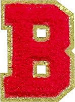 Vista 103 de Parches de letras de felpilla termo-adhesivas de 2.2", parches de letras de felpilla para ropa (negro, 26)