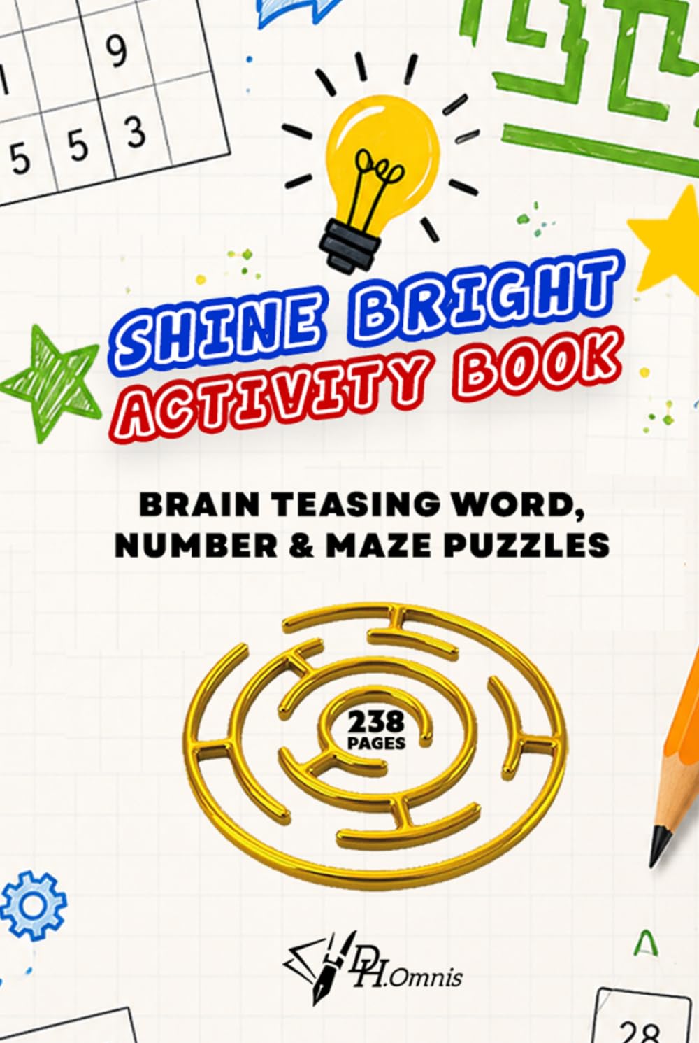 Puzzle Activity Book with Fun & Brain Teasing Word, Number & Maze Puzzles: Educational, Inspiring & Engaging Games & Logic Puzzles: Interactive ... Planner, Hangman, Cryptograms & Anxiety Help