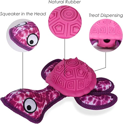 Miniatura 9 de Juguetes masticables para perros, juguetes para masticar dientes de cachorro, material de goma duradero, con forma de tortuga, juguetes para perros