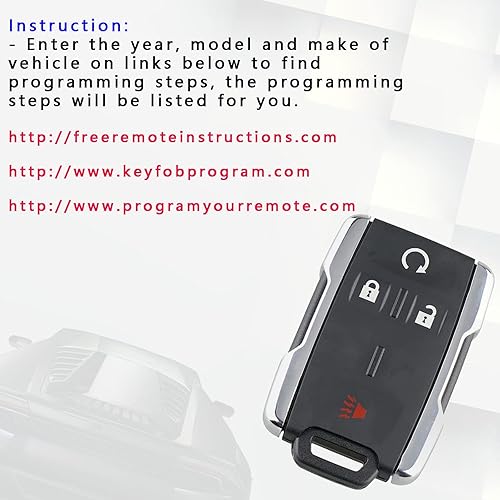 Miniatura 3 de Llavero de automóvil con control remoto de entrada sin llave para GMC Sierra 2014-2019Chevy Silverado 2015-2021 GMC CanyonChevy Colorado